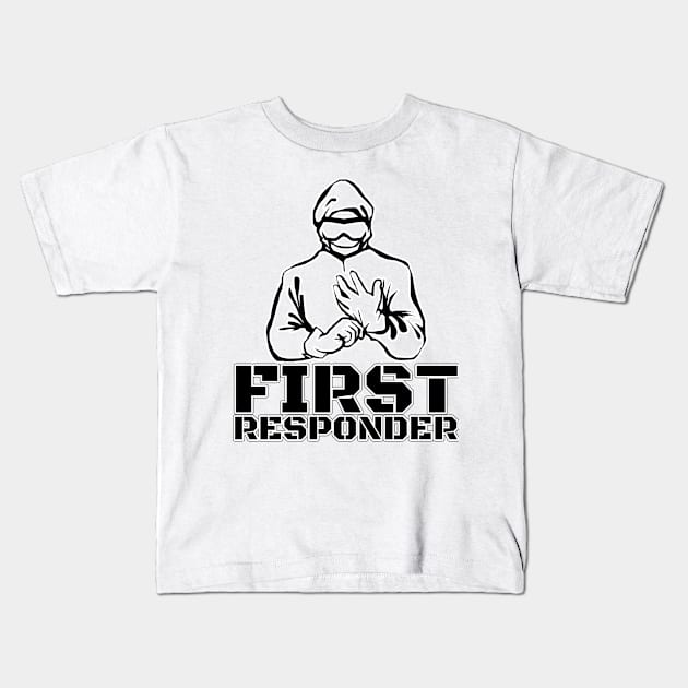 First Responder Medic Kids T-Shirt by souw83